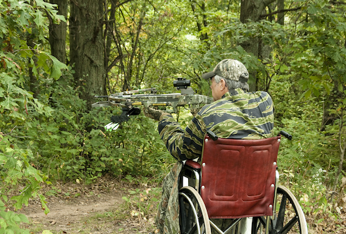 disabled hunter with crossbow